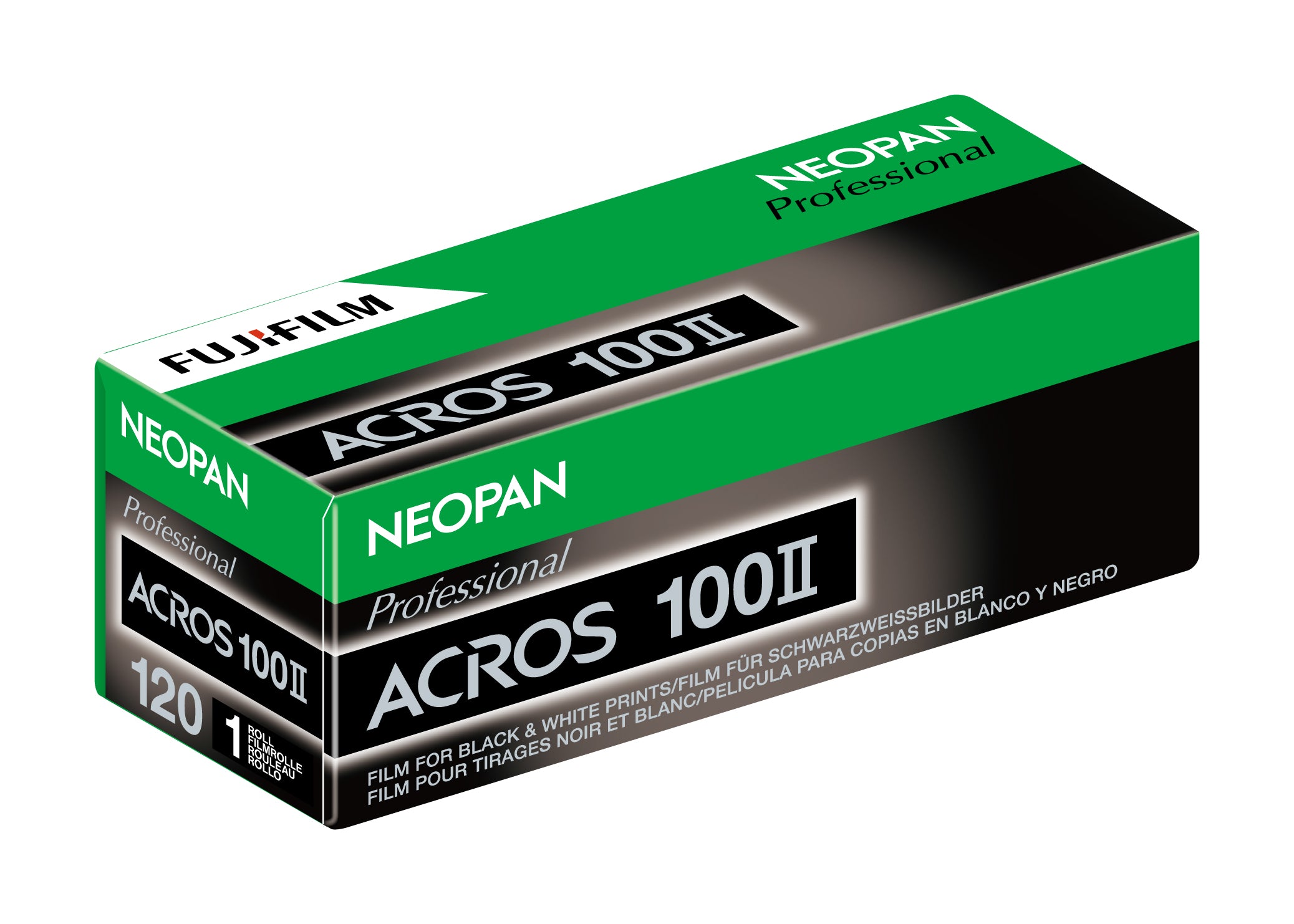 Fujifilm Neopan Acros 100 II Black & White Negative Film - 120 Roll (ISO 100) for Professional Photography & Street Shooting
