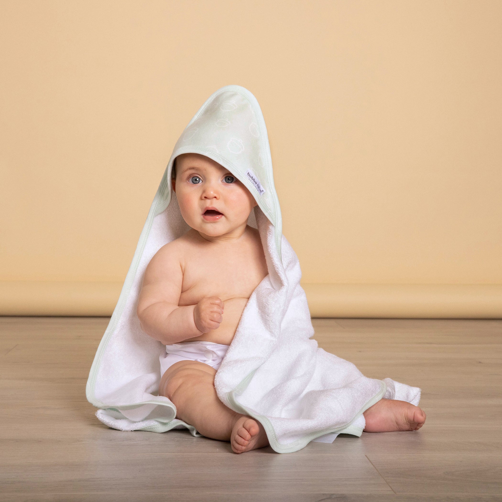 Nordic Style 2-Pack Hooded Towel Set - Soft Avocado & Forest Green Baby Bath Towels for Newborns, Infants & Toddlers - Perfect for Bath Time, Swimming & Beach Outings