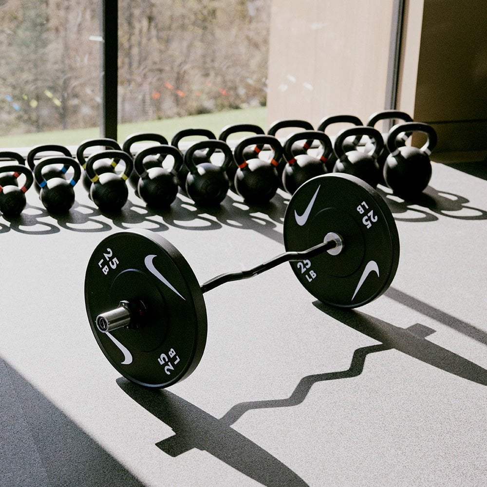 Nike Strength Curl Bar - 10kg Olympic Weightlifting Bar for Home Gym & Strength Training | Perfect for Bicep Curls, Triceps Workouts & Full-Body Exercises