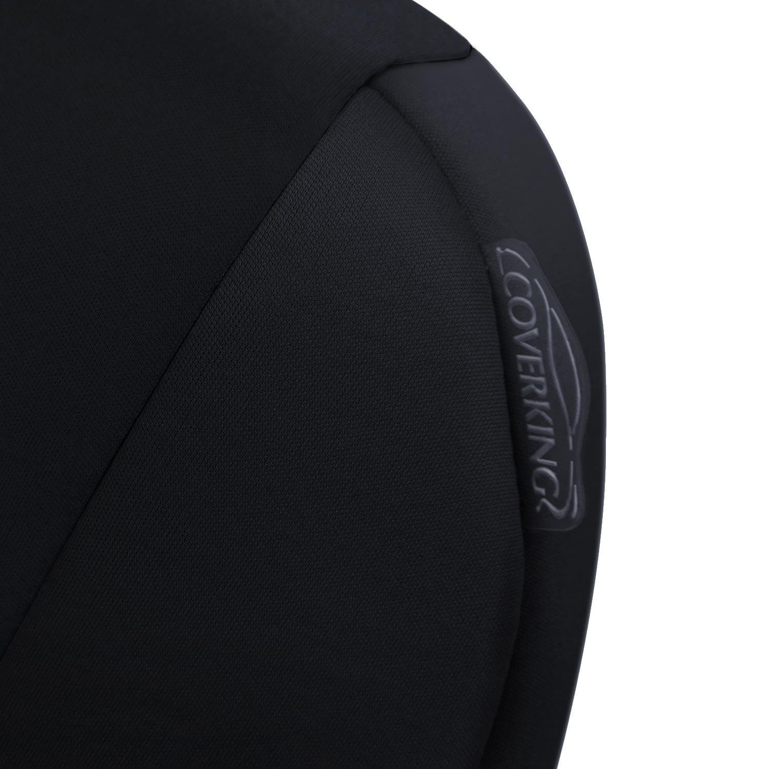 Custom Fit Coverking Rear 60/40 Bench Seat Cover for Toyota Sienna - Premium Neosupreme Fabric (Black) | Perfect for Family Road Trips & Pet Protection
