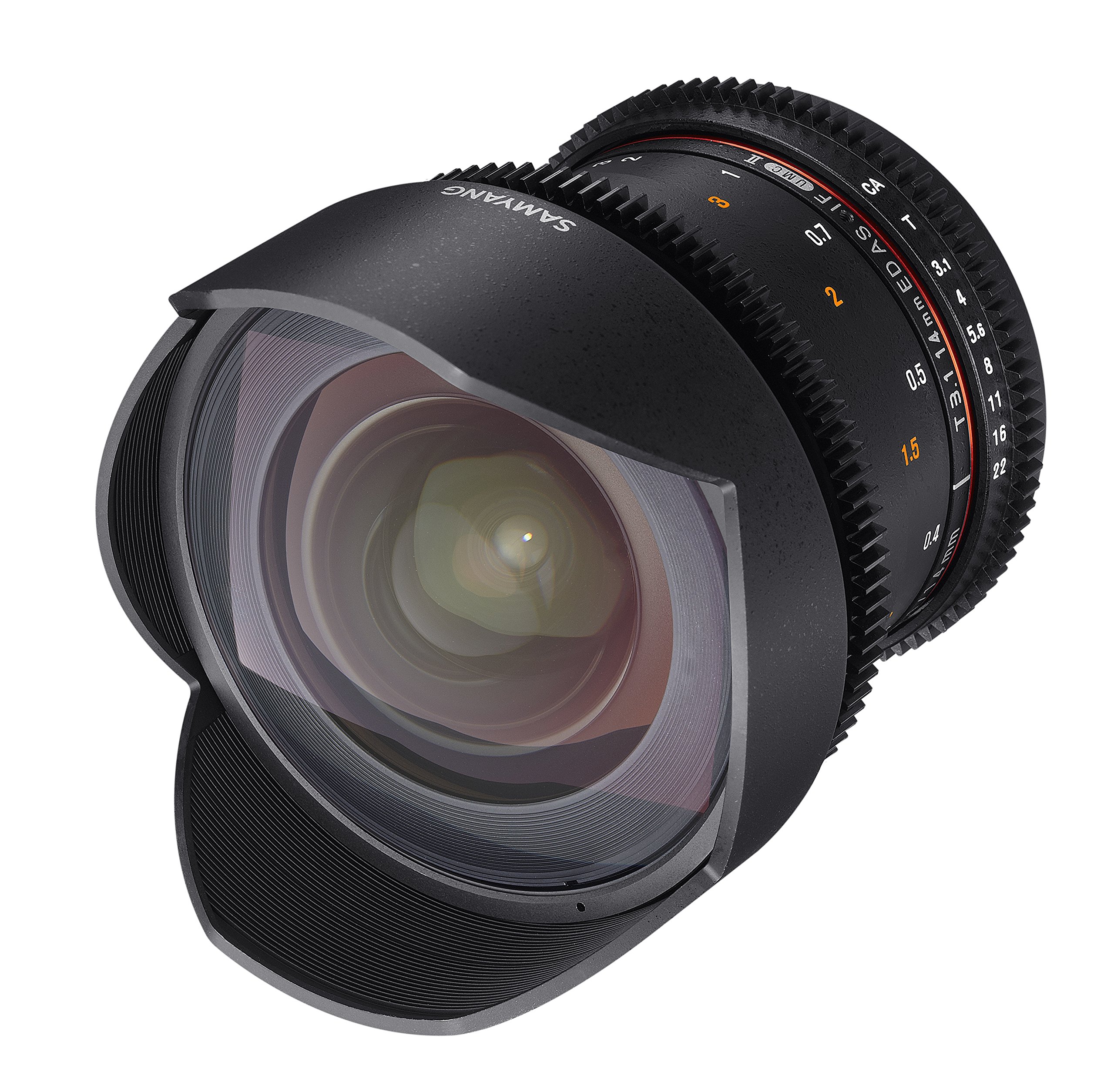 Samyang 14mm T3.1 VDSLR II Manual Focus Cine Lens for Micro Four Thirds Cameras - Perfect for Filmmaking, Vlogging & Low-Light Photography