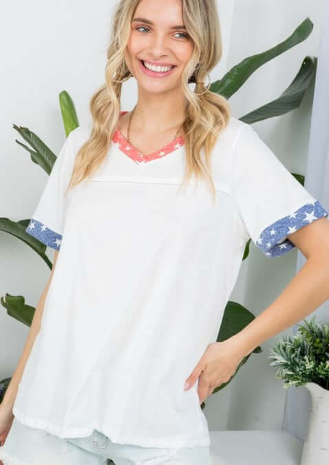 100% Cotton Patriotic Essentials T-Shirt - Made in USA - Comfortable & Stylish for Everyday Wear, 4th of July Celebrations & Casual Outfits