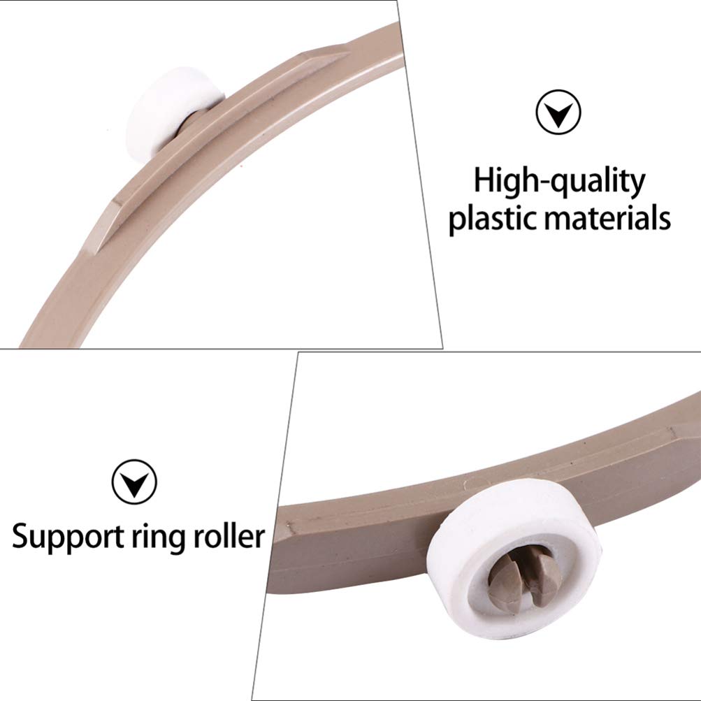 2-Pack Microwave Turntable Bracket - Durable Plastic Oven Tray Support Ring for Smooth Rotation - Replacement Inner Rack for Microwave Ovens - Perfect for Heating Food Evenly & Defrosting
