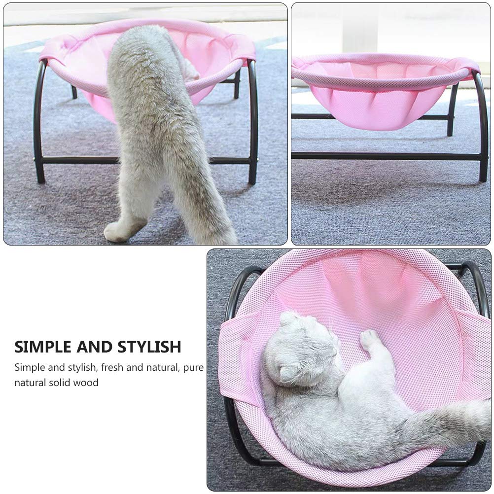 TEHAUX Warm Cat Hammock Bed - Plush Washable Pet Nest for Winter Sleep