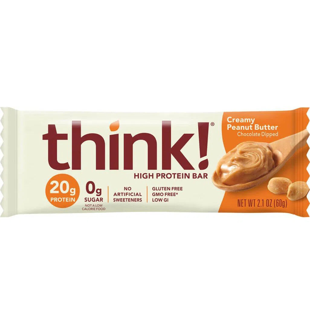 think! High Protein Bars - Low Sugar, Gluten Free Snacks for Weight Loss & Energy Boost - Perfect for Gym, Hiking & On-the-Go Nutrition