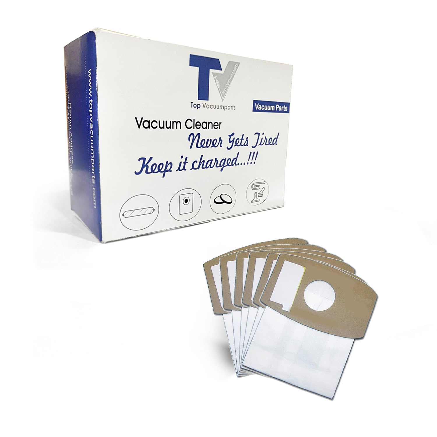 Simplicity & Riccar Type S Vacuum Bags Replacement (6-Pack) - Compatible with Canister Vacuum Cleaners | Fits Part RSR-14501 | Ideal for Home Cleaning & Pet Hair Removal