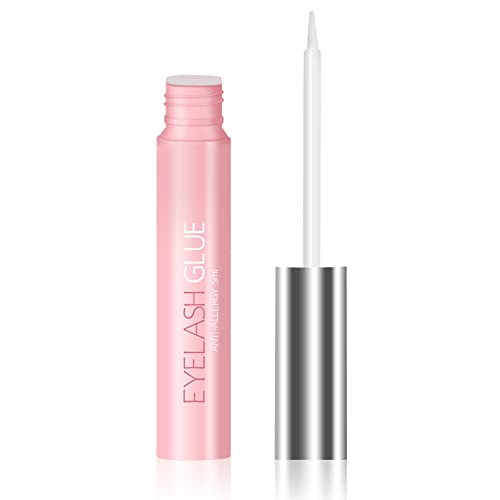 MLEN Dairy Lash Glue - Clear Eyelash Extension Adhesive, Latex-Free, Waterproof & 24H Long-Lasting, Low-Irritant for Sensitive Eyes | Perfect for Daily Wear, Special Occasions & Professional Lash Artists