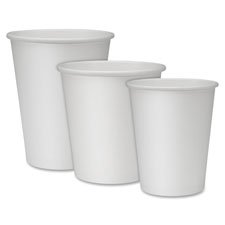 Genuine Joe GJO19046CT 10oz White Hot Cups - 1000 Count Bulk Pack for Coffee, Tea & Hot Beverages - Perfect for Offices, Cafes & Events