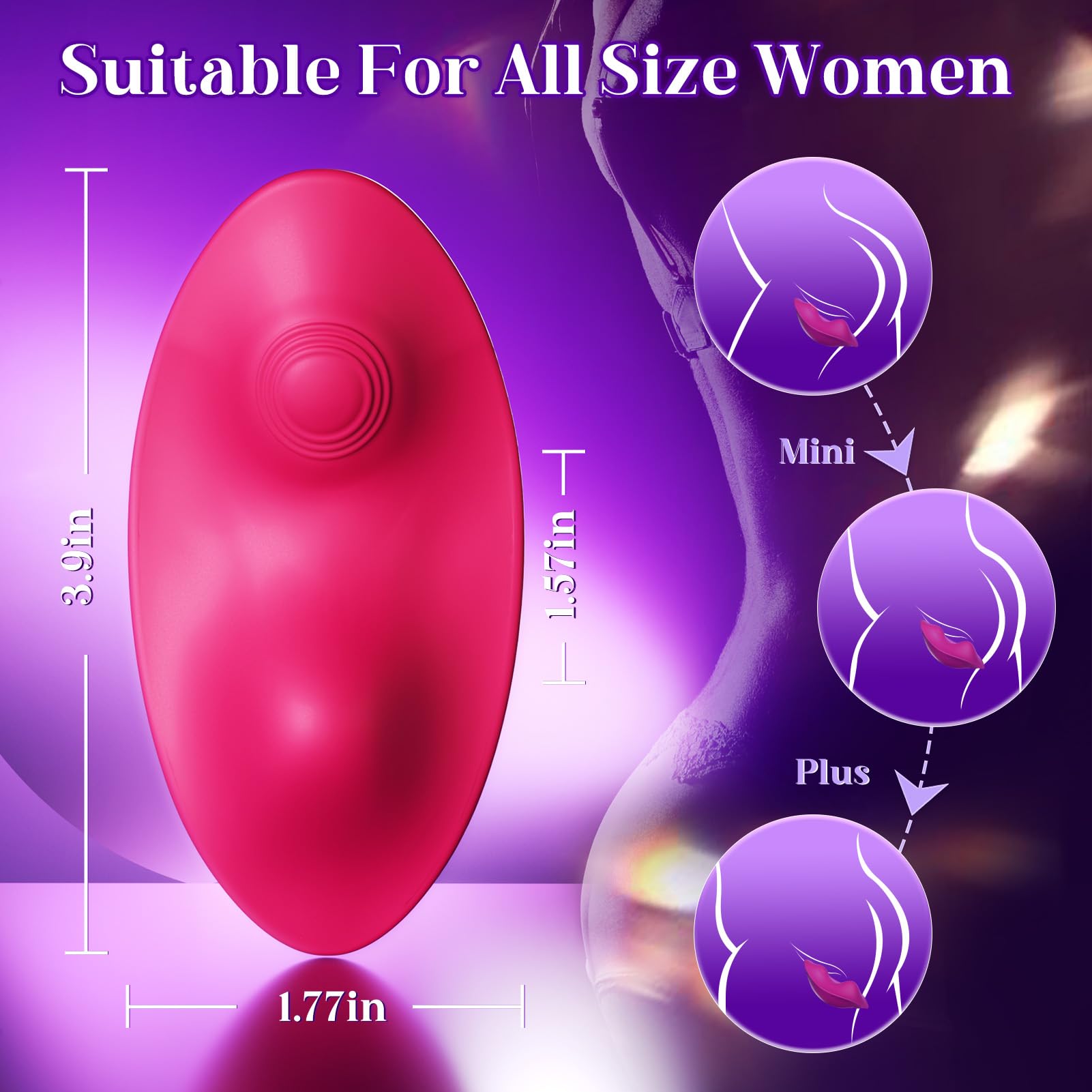 Best Wearable Panty Vibrator for Women - APP Remote Control, Nipple & Clitoral Stimulator with Strong Pulsation - Adult Sex Toy for Couples & Solo Play (Red) | Discreet Pleasure for Home, Travel & Romantic Nights