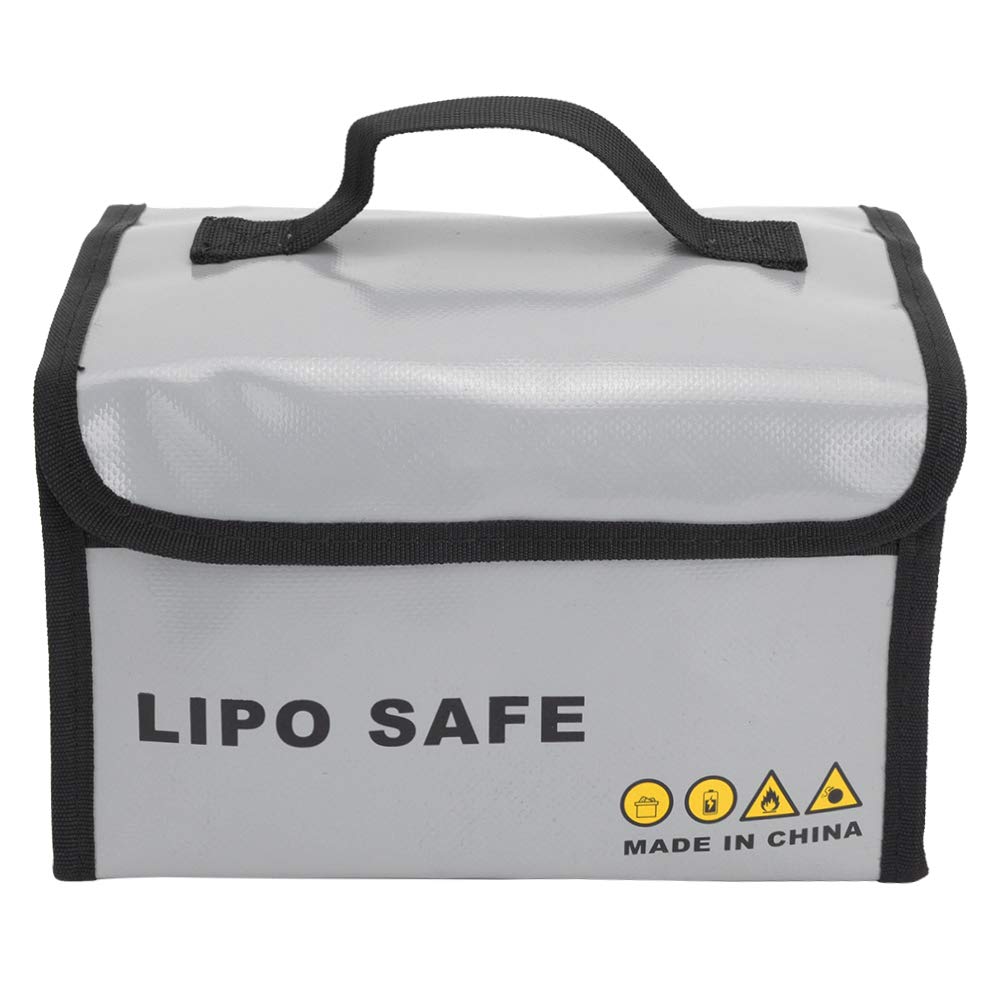 Germerse Lipo Safe Bag - Fireproof Battery Storage Pouch for Drone Quadcopter Charging & Storage | Large Capacity Protective Case for RC LiPo Batteries | Perfect for Outdoor Flying, Travel & Safe Transportation