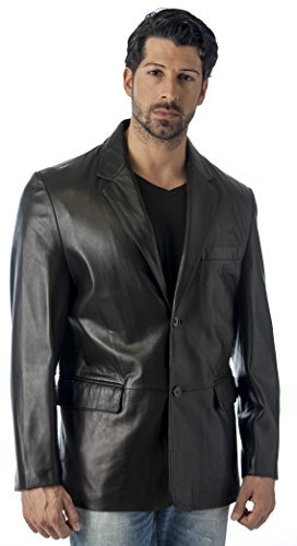 Premium Men's Lamb Skin Leather Blazer - Imported Genuine Leather Jacket for Business, Office & Formal Occasions | REED