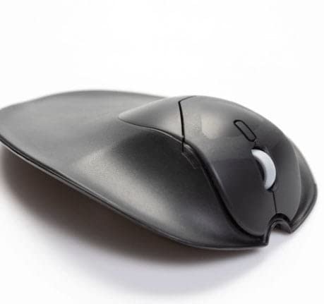 Ergonomic Ambidextrous Handshoe Mouse - Bluetooth & Wired Connectivity - Left/Right Hand Switchable - Compact Size for Office & Home Use