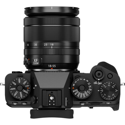 FUJIFILM X-T5 Mirrorless Digital Camera with 18-55mm Lens Kit - 40MP APS-C Sensor, 5-Axis IBIS, 4K Video, WiFi & Bluetooth (Black) - Perfect for Travel Photography, Vlogging & Street Shooting