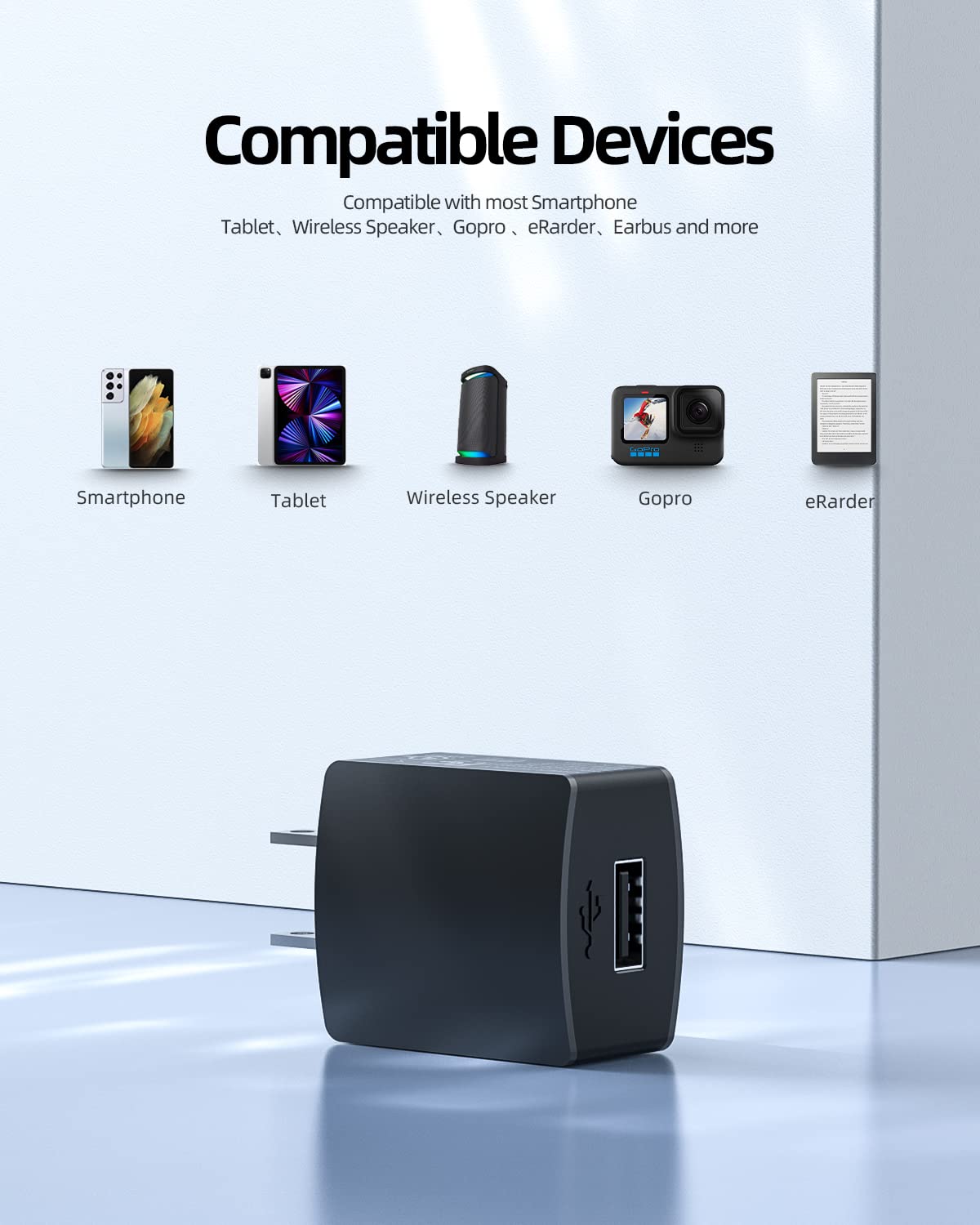 10W Fast Charger for Lenovo Tablets - Dual Port Micro USB & USB-C Adapter - Perfect for Home, Office, and Travel Charging