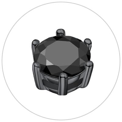 6 Prong-Ruthenium-Black Moissanite