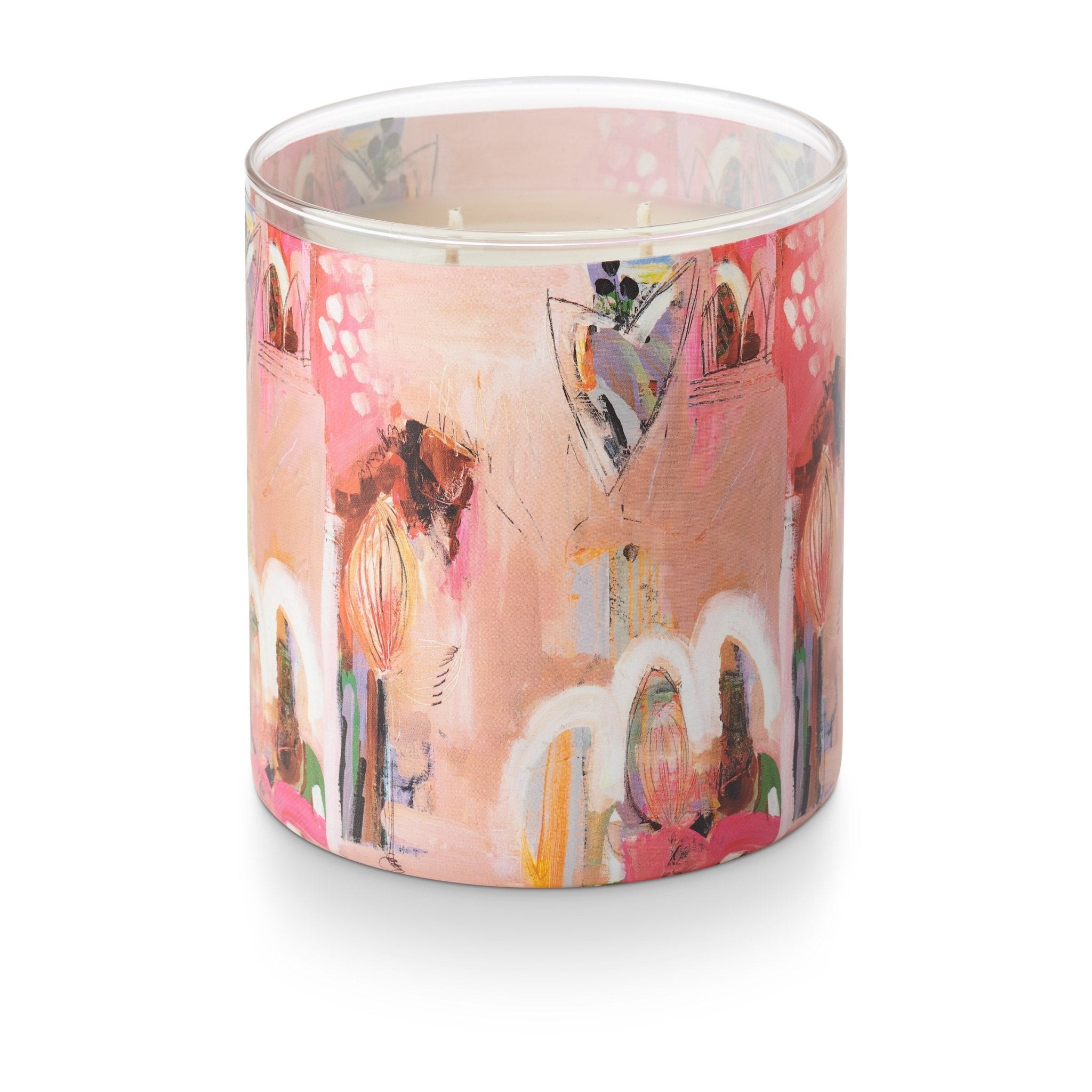 Organic Coconut Milk & Mango Scented Handmade Glass Jar Candle - Aromatherapy for Home, Spa, Yoga & Relaxation