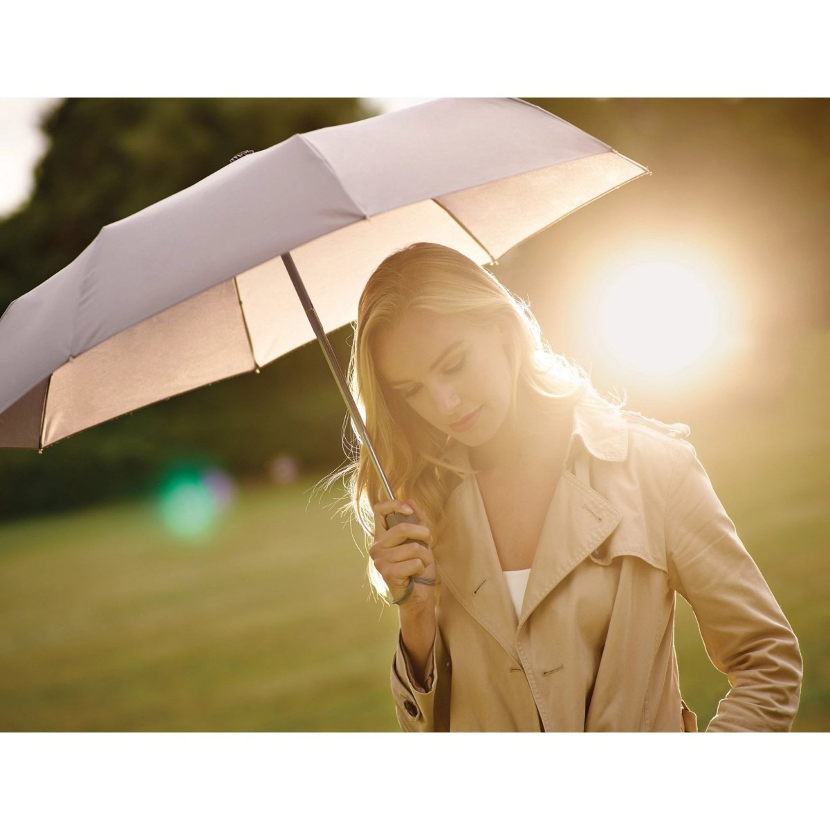 Go Travel Automatic Umbrella - Windproof Compact Travel Umbrella for Men & Women - Perfect for Commuting, Hiking, and Outdoor Adventures