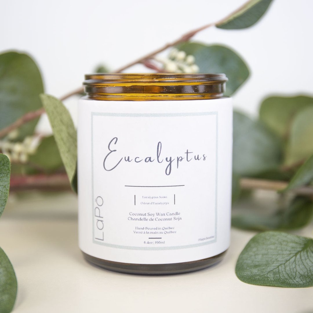 Eucalyptus Scented Candles - Natural Aromatherapy for Relaxation & Stress Relief - Perfect for Home, Spa & Meditation