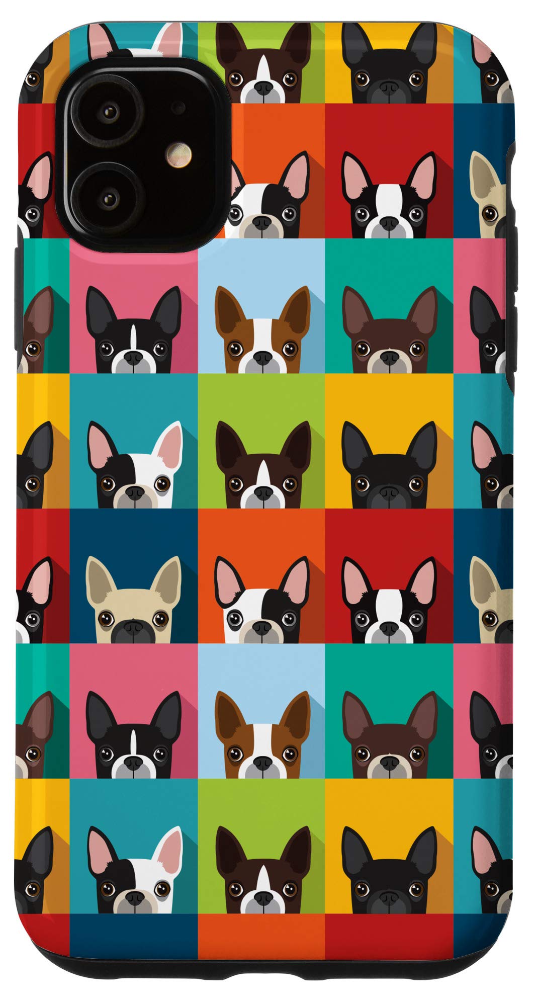 Funny Boston Terrier Dog Pattern iPhone 11 Case - Cute Pet Lover Phone Cover for Protection & Style | Perfect Gift for Dog Owners, Daily Use & Outdoor Activities