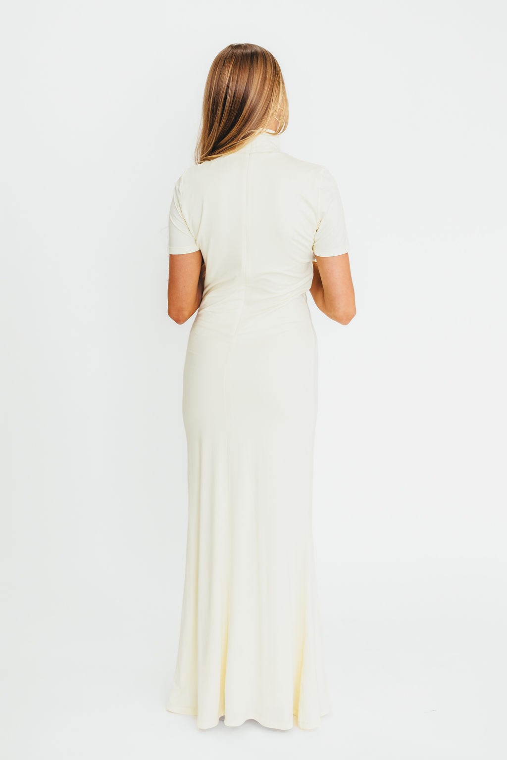 Ellis Ivory Maxi Dress for Women - Bump Friendly Maternity Dress for Pregnancy, Nursing & Postpartum - Perfect for Casual Wear, Beach & Special Occasions