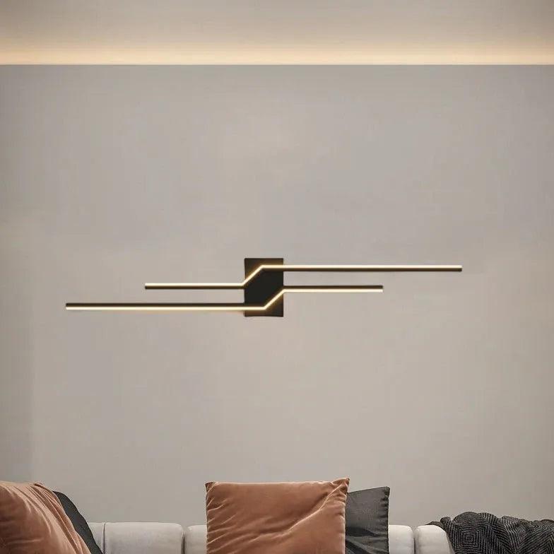Modern Linear LED Wall Lights - Geometric Design for Living Room, Bedroom & Office | Energy-Efficient Indoor Lighting