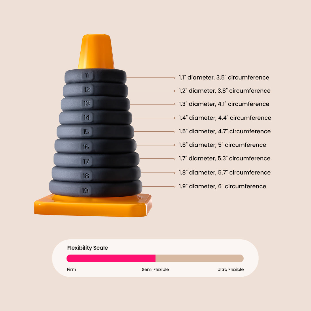 Premium Silicone Cock Ring Set - Stretchy & Comfortable Penis Rings for Enhanced Pleasure - Perfect Fit Play Zone Kit for Couples & Solo Use
