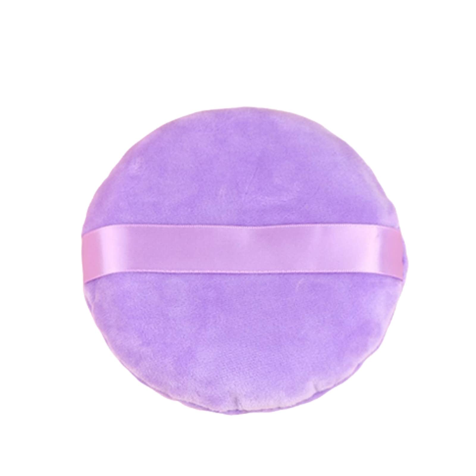 Premium 5.1 Inch Oversized Fluffy Powder Puff - Soft Flocked Makeup Sponge for Loose Powder & Full Face Application - Ideal for Professional Makeup, Body Contouring & Quick Touch-Ups