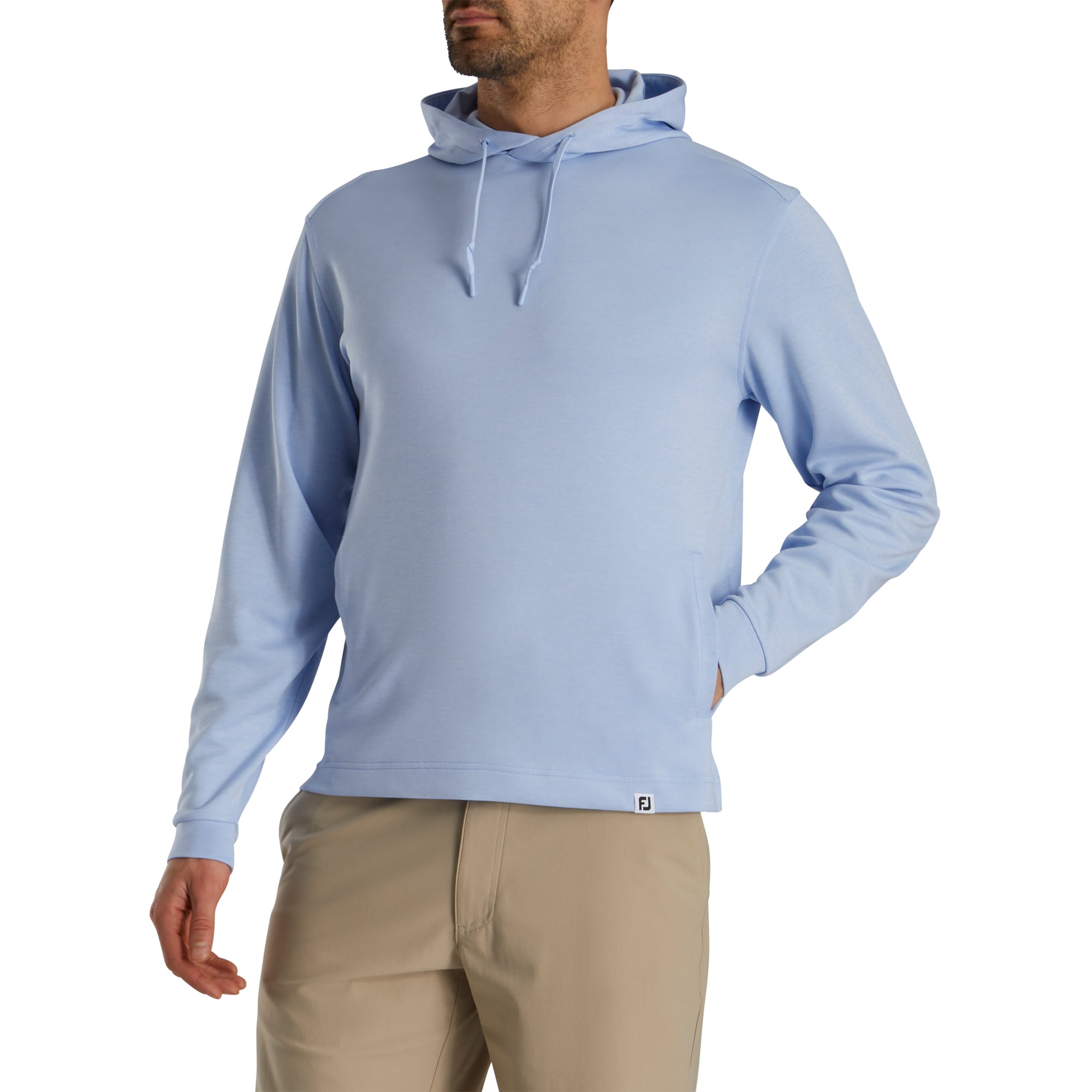 FootJoy Lightweight Heather Sky Men's Golf Hoodie - Breathable & Comfortable for Golfing & Outdoor Activities