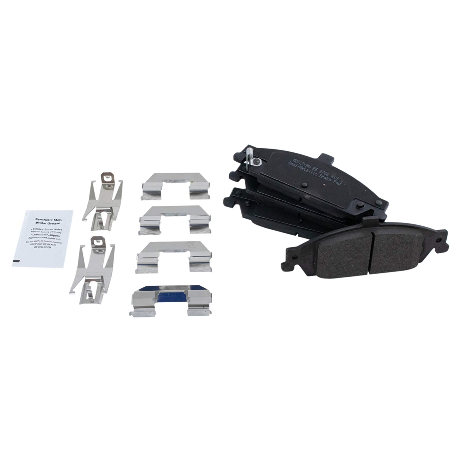 TRQ Front Metallic Disc Brake Pads, Rotors & Calipers Kit - Compatible with Chevrolet Oldsmobile Pontiac | High-Performance Braking for Daily Commute & Highway Driving