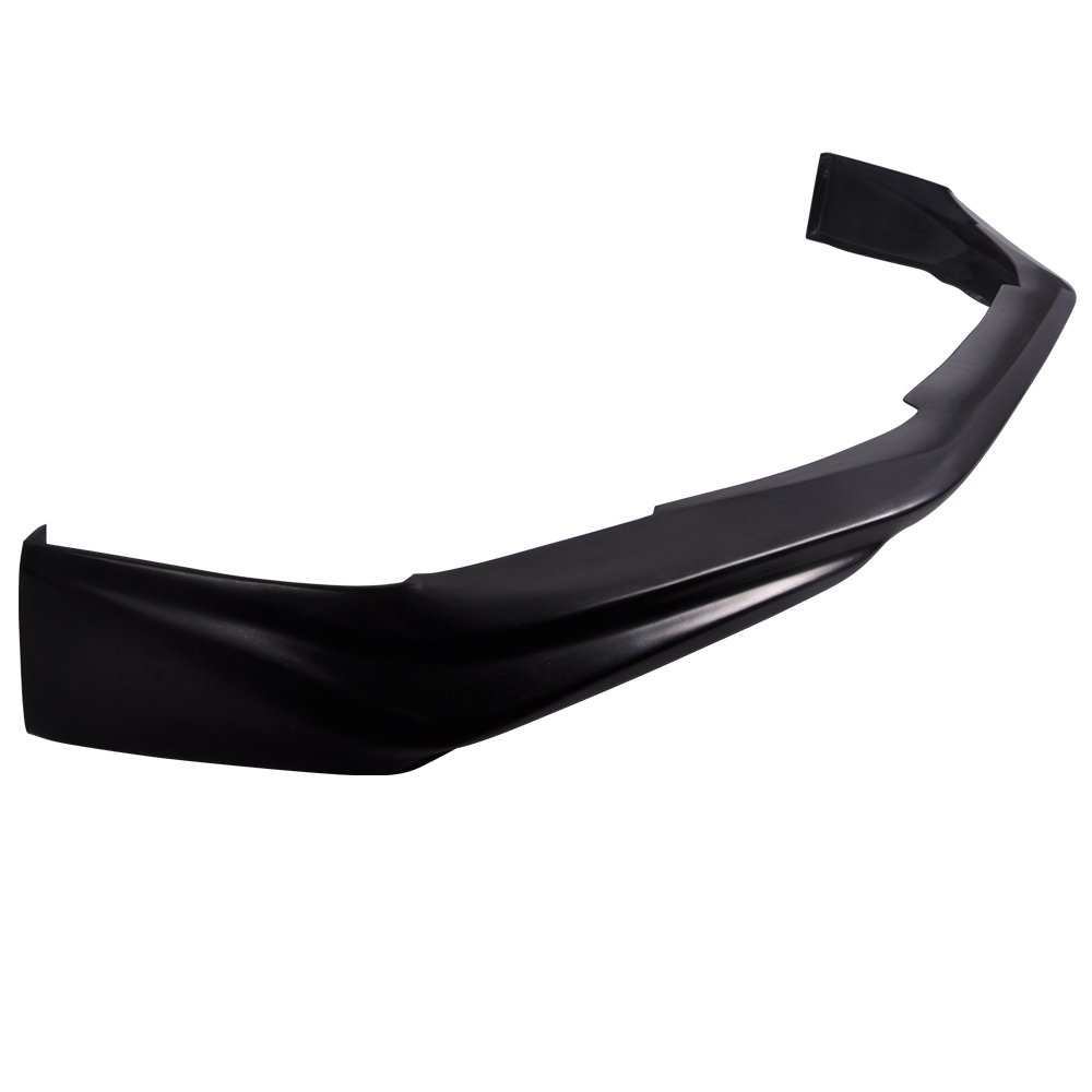 IKON MOTORSPORTS Front Bumper Lip Spoiler - Black PU Chin Spoiler Add-On for 2013-2015 Honda Civic (Ikon Style) | Enhances Aerodynamics & Sporty Look for Street Racing & Car Shows