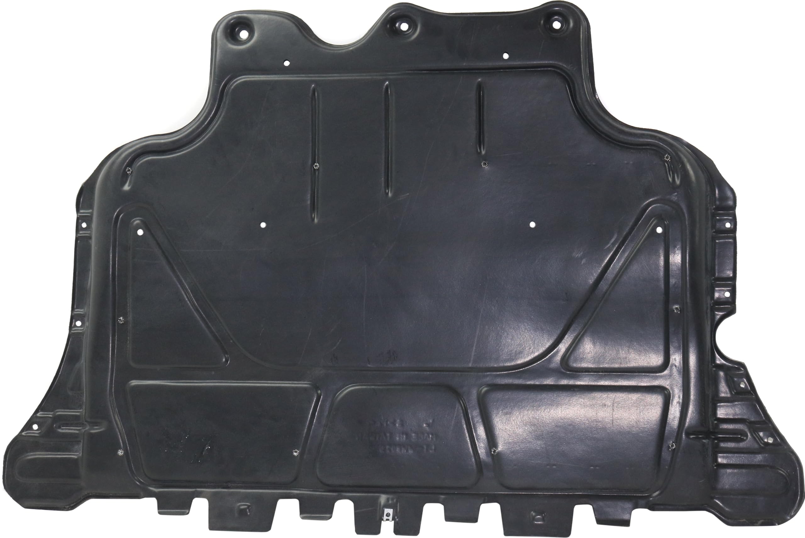 Go-Parts Engine Splash Shield - Compatible with Volkswagen Golf 2015-2015, Jetta 2019-2023 (Excluding GLI), Audi A3 2015-2020 | Front Under Cover Replacement for 2.0L Turbo Models | Protects Engine from Road Debris & Water Splash
