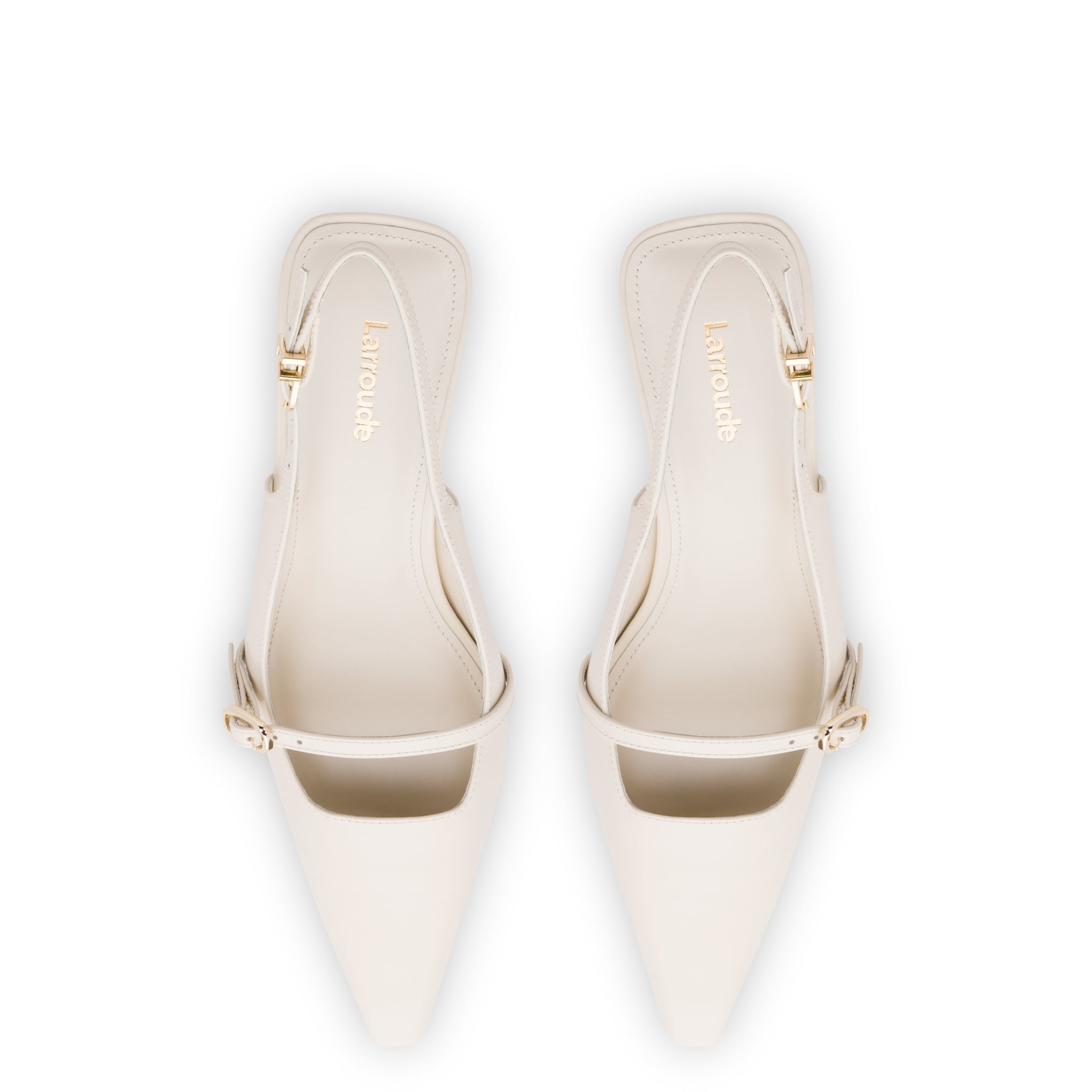 Ivory Leather Ines Pump - Elegant Women's Heels for Work, Parties & Weddings | Comfortable & Stylish Dress Shoes