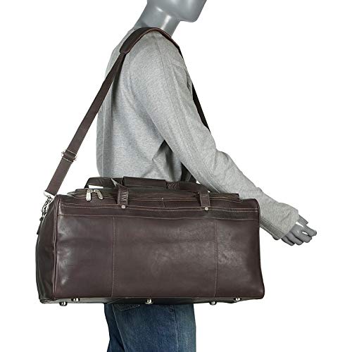 Traveler's Select Large Durable Duffel Bag for Gym, Travel & Sports - Black One Size Carry-On Luggage for Men & Women