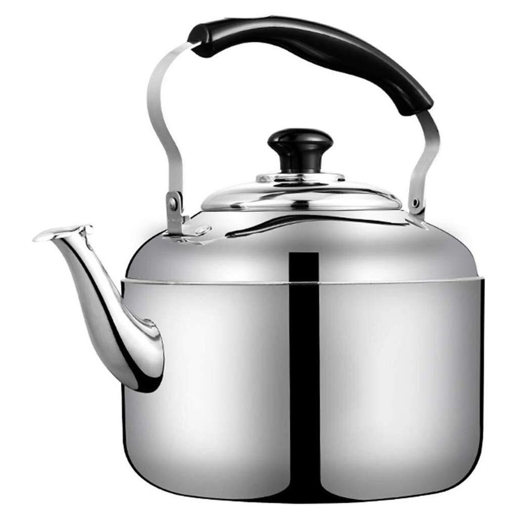 Premium Stainless Steel Whistling Teapot with Ergonomic Handle - 1.8QT Tea Kettle for Gas & Induction Stoves - Perfect for Home, Office, Camping & Restaurant Use