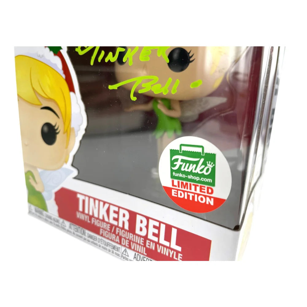 Margaret Kerry Autographed Tinker Bell Funko Pop Vinyl Figure - JSA Certified COA - Christmas Inscription - Disney Collectible for Fans & Gift Giving - Perfect for Display, Disney Collections & Holiday Presents
