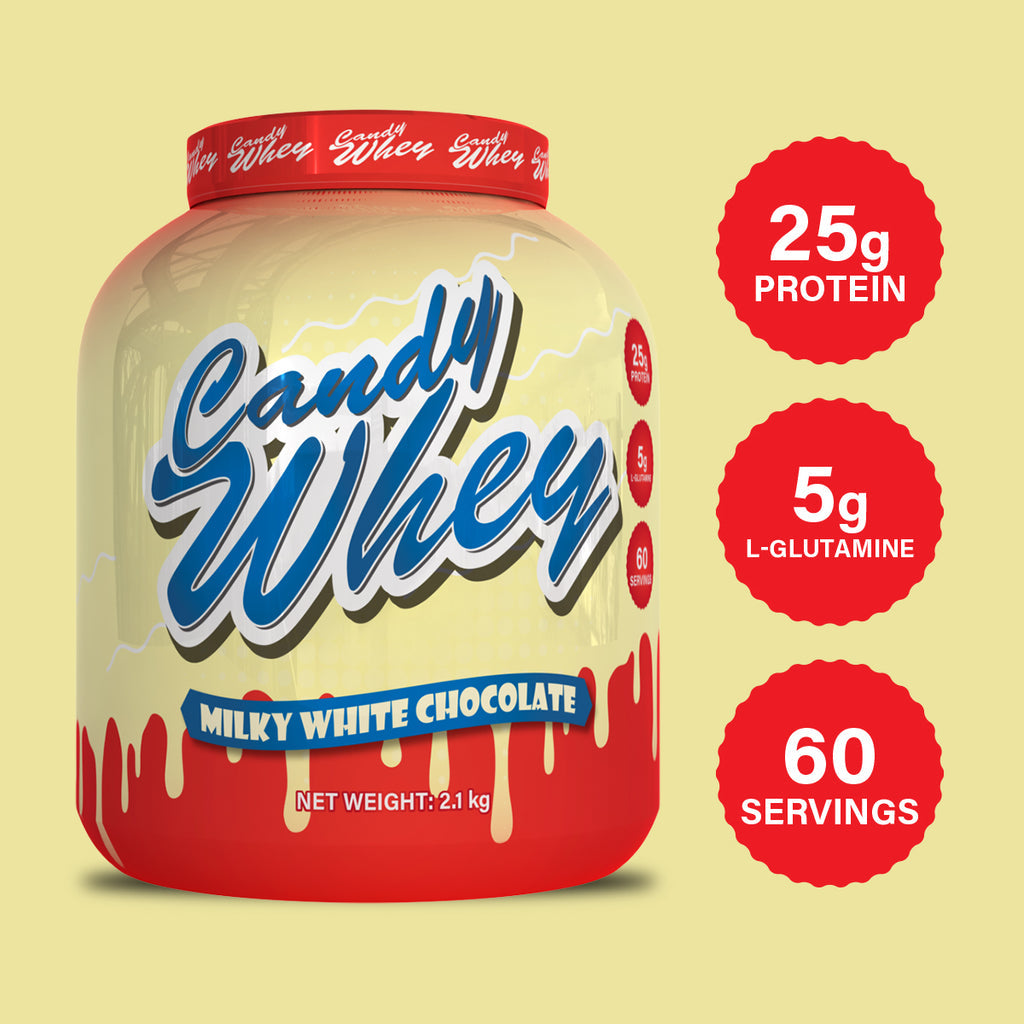 Premium Candy Whey Protein Powder 2.1kg (4.63 lbs) - Delicious Vanilla & Chocolate Flavors for Muscle Recovery & Post-Workout Shakes - Ideal for Gym, Fitness & Bodybuilding Enthusiasts