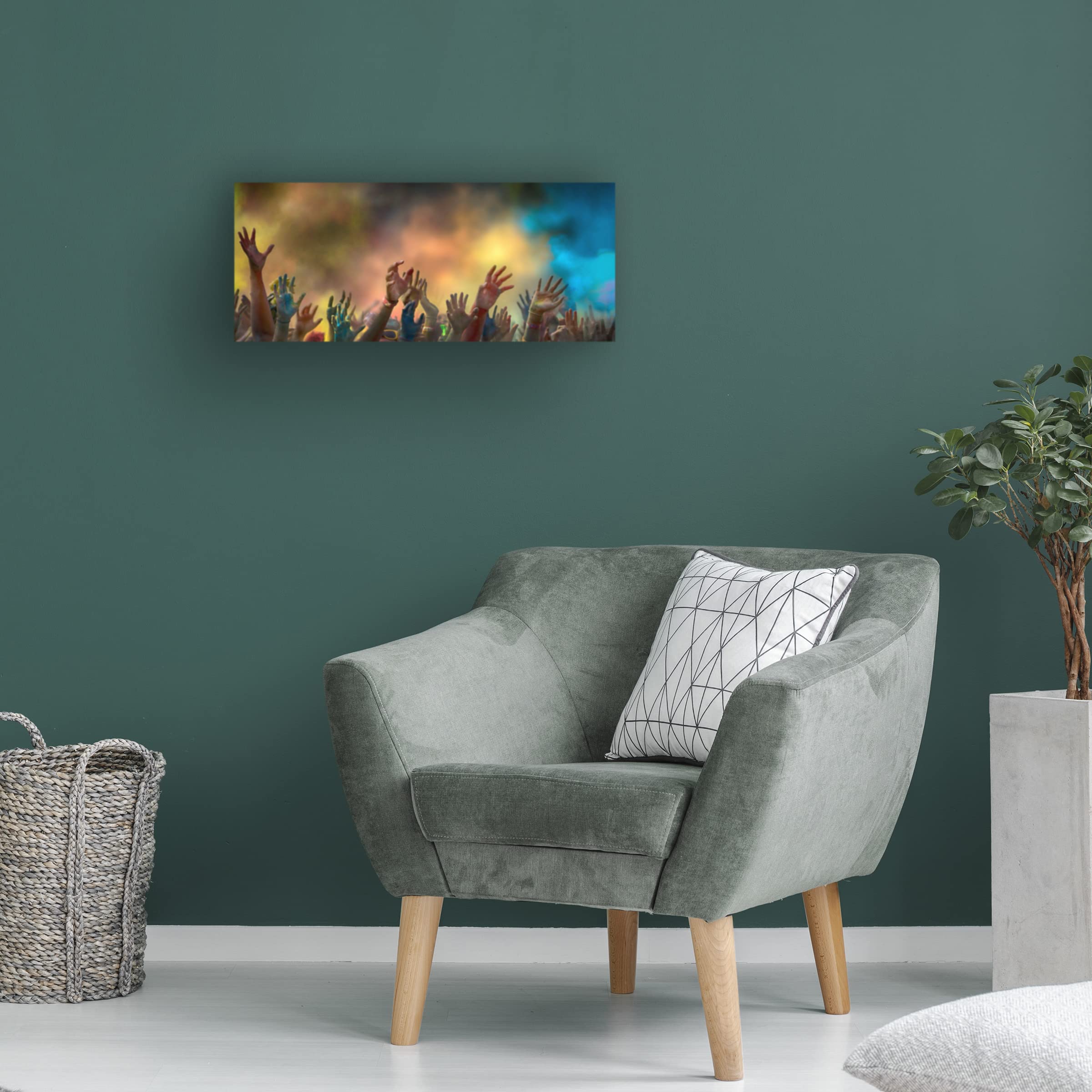 Trademark Fine Art 'Hands' Canvas Wall Art by Antonyus Bunjamin (Abe) - Modern Abstract Painting for Living Room, Bedroom & Office Decor