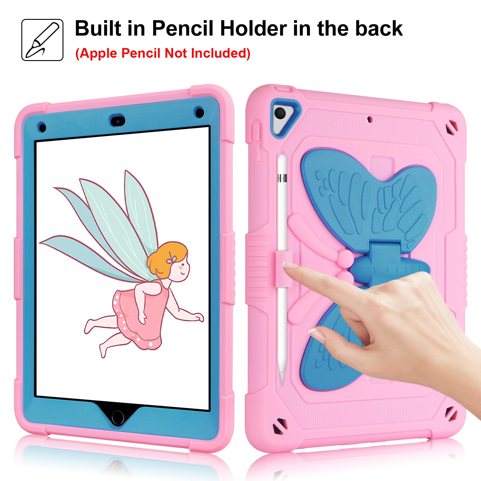 VOFUOE iPad 6th/5th Generation Case with Screen Protector - Compatible with iPad 9.7