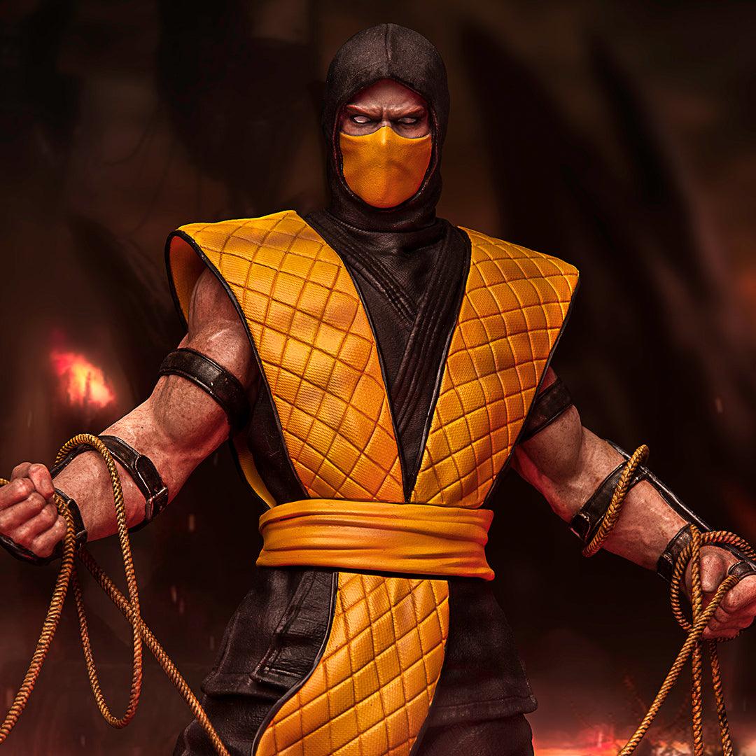 Iron Studios Mortal Kombat Scorpion Art Scale Statue 1/10 - Highly Detailed Collectible Figure for Gamers & Fans | Perfect for Display in Home, Office, or Gaming Room