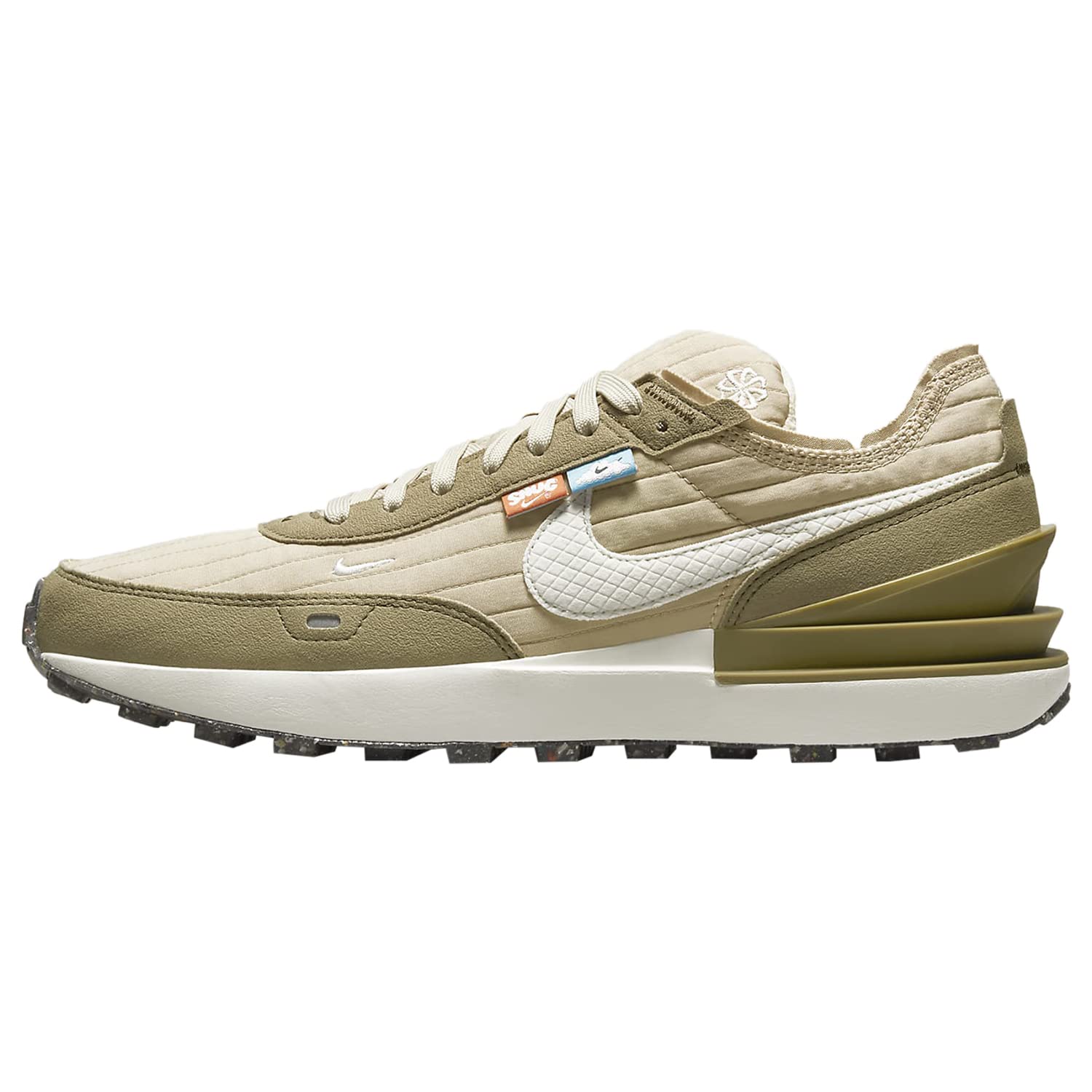 Nike Men's Waffle One Next Nature Sneakers - Rattan/Sail-Brown/Kelp-Black (DC8890 201) | Lightweight Running Shoes for Men | Perfect for Jogging, Gym Workouts & Casual Wear