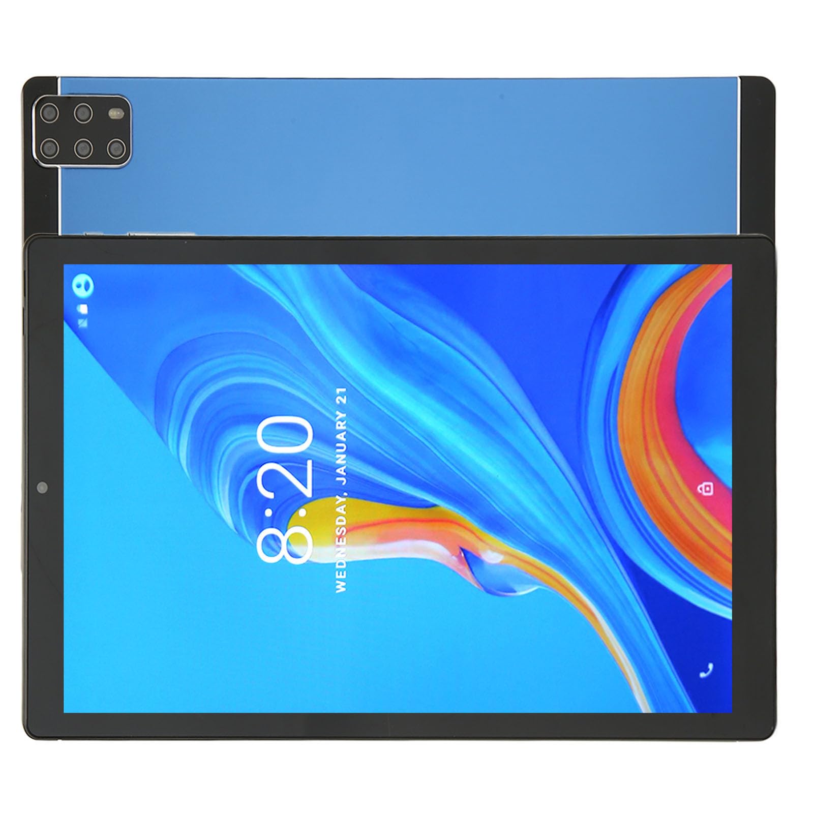 10.1 Inch Tablet with Deca Core Processor, IPS Display, Dual Blue Light Protection for Eye Care, 2MP Front & 5MP Rear Camera (Blue) - Perfect for Work, Study, and Entertainment