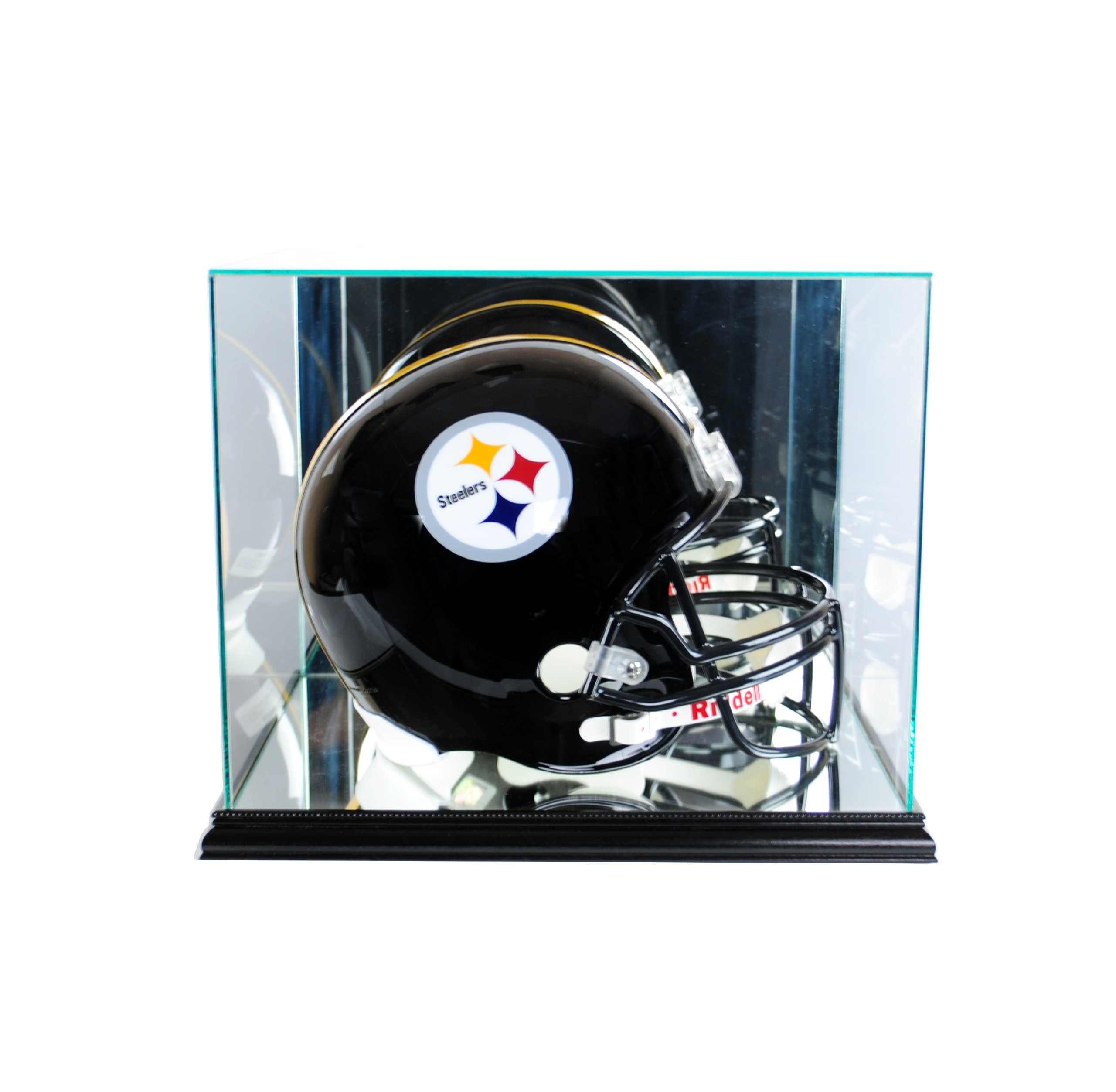 Premium Rectangle Football Helmet Display Case - Shatterproof Glass Showcase for Collectibles & Memorabilia - Perfect for Home Decor, Man Cave, or Sports Trophy Room