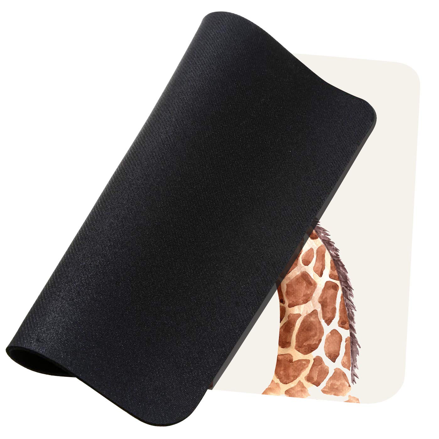 EKOBLA Giraffe Design Gaming Mouse Pad - Non-Slip Rubber Base, 9.5x7.9 Inch Thick Mouse Mat for PC & Laptop - South African Safari Animal Wildlife Theme - Perfect for Office, Gaming & Home Computer Use
