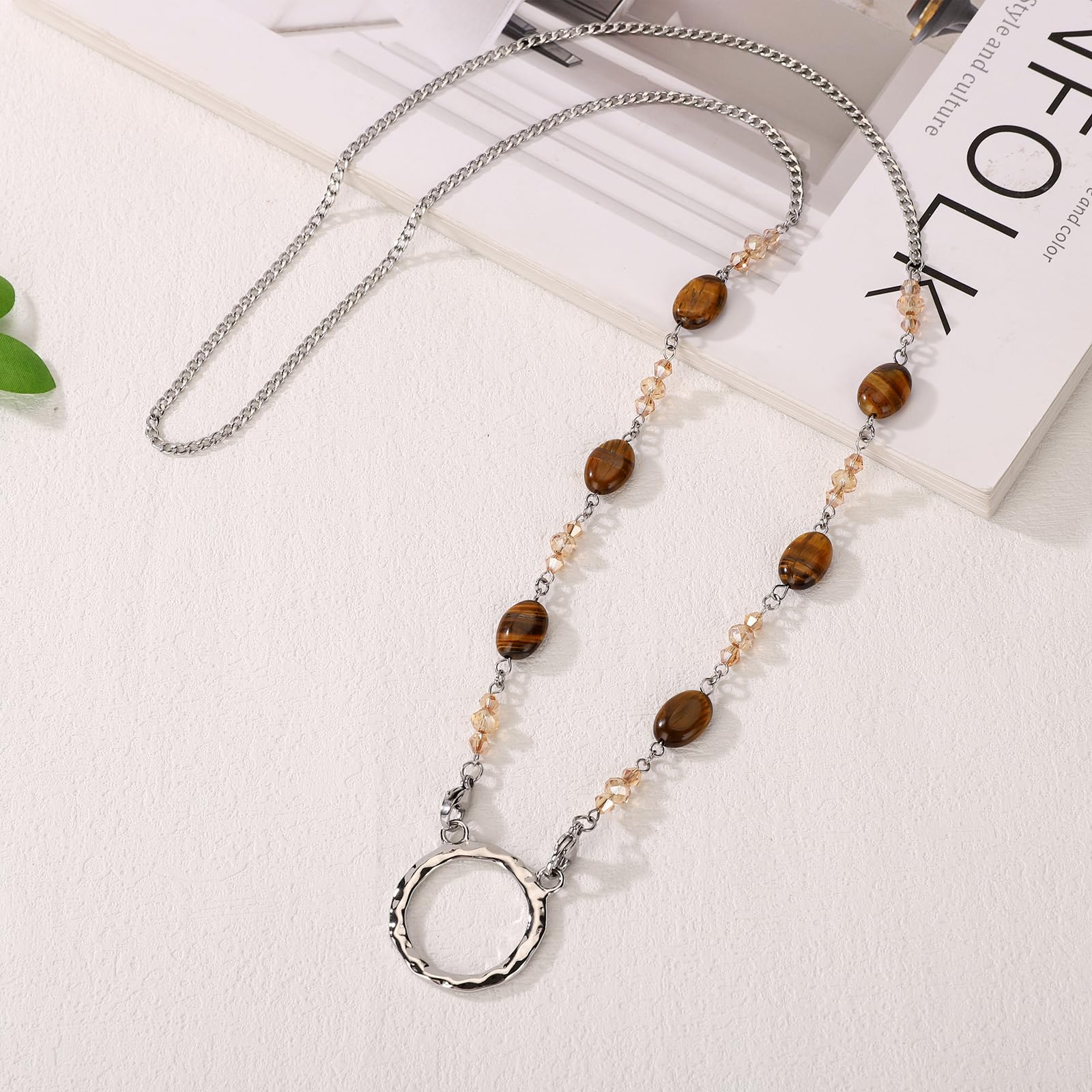 Eyeglass Necklace Holder for Women & Men - Reading & Sunglasses Chain for Daily Use