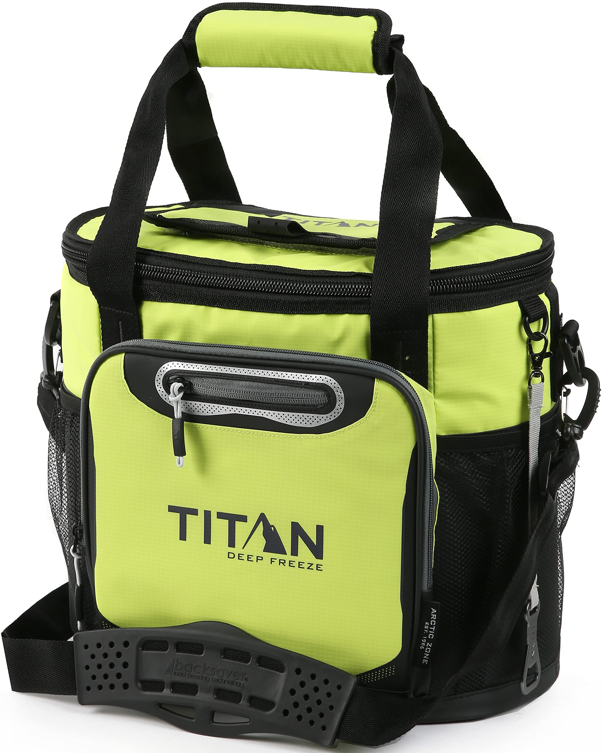 Arctic Zone Titan Deep Freeze 24 Can Insulated Cooler Tote Bag - Moss, Blue, Citrus, Gray, Blue Lagoon, Pine Colors | Perfect for Beach, Picnic, Camping & Tailgating