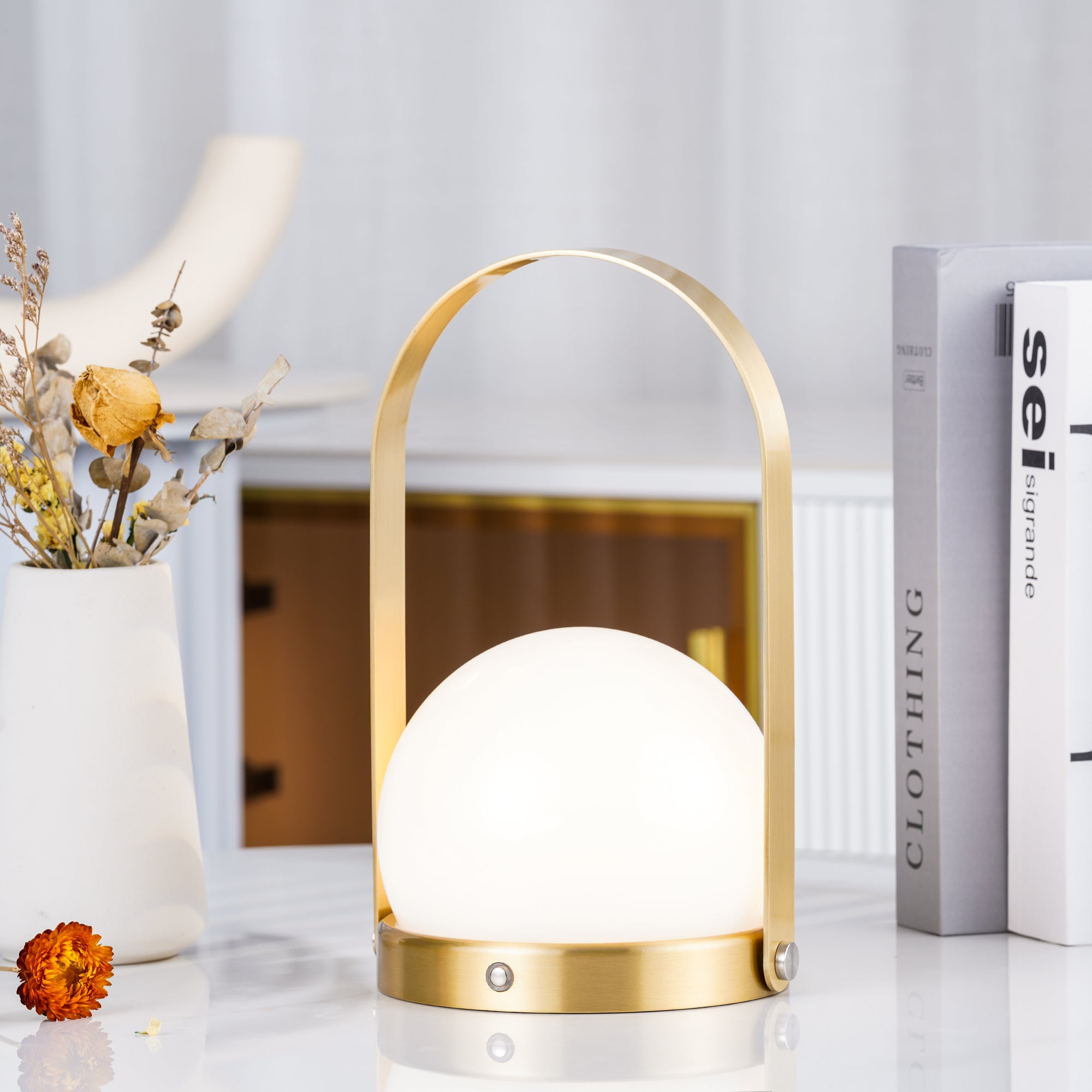 Carrie Rechargeable LED Table Lamp with Built-in Battery - Perfect for Bedroom, Living Room, and Office Lighting