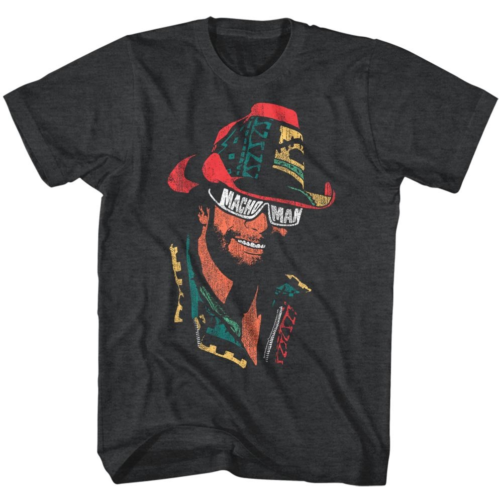 Macho Man Randy Savage Wrestling T-Shirt for Men - Vintage WWE Wrestling Fan Tee - Perfect for Wrestling Events, Halloween Costumes & Fan Gifts