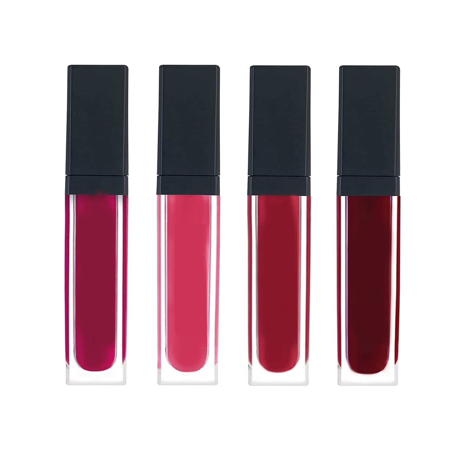 Qul.W Liquid Matte Minis Lipstick Set - 5 Shades of Red (8ml Each) | Long-Lasting, Velvet Finish | Perfect for Parties, Date Nights & Everyday Wear