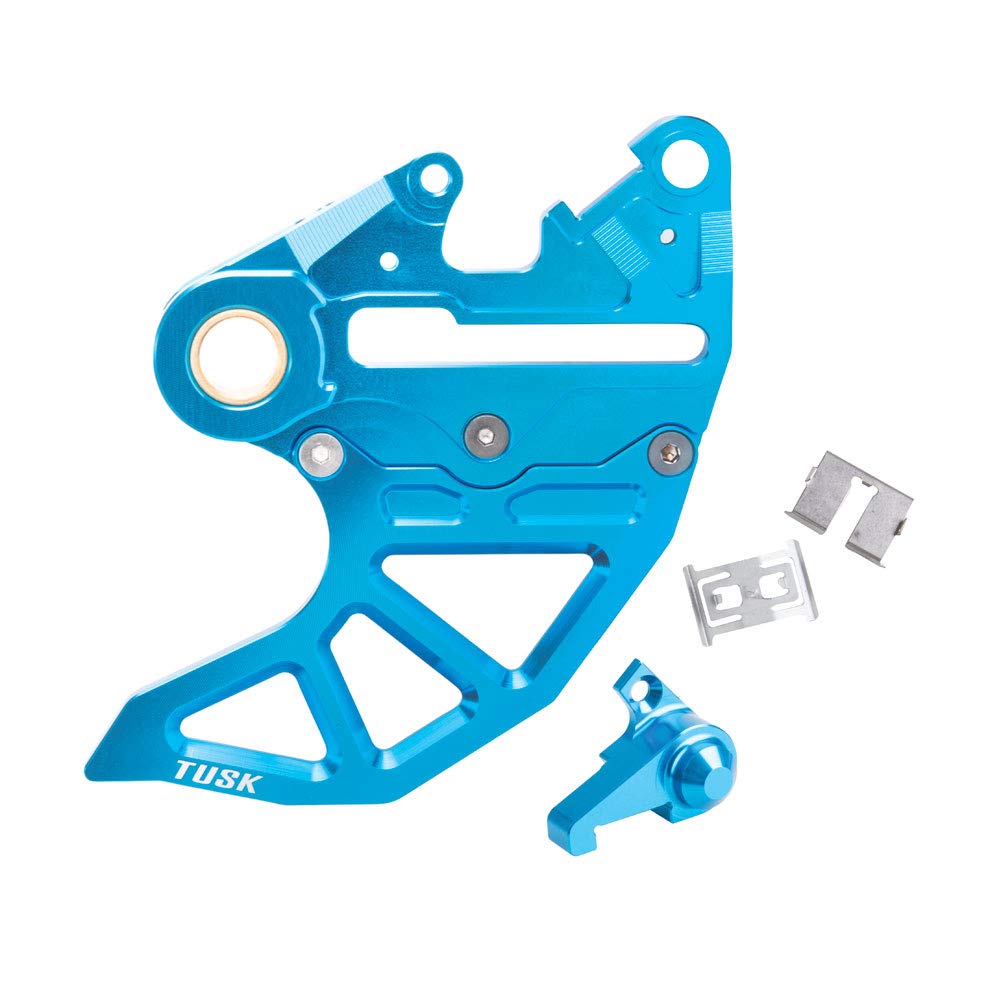 TUSK Rear Brake Caliper Support with Brake Disc Guard - Blue - Compatible with Husqvarna TE 300i Rockstar Edition 2021-2022 - Dirt Bike & Off-Road Motorcycle Accessories for Enhanced Protection & Performance