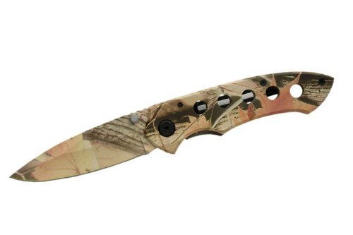 SZCO Supplies Camo Folding Knife - Tactical Pocket Knife with Stainless Steel Blade for Outdoor Camping, Hunting & Survival Gear | Compact EDC Knife for Hiking, Fishing & Everyday Carry